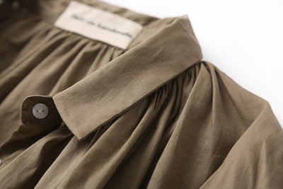 成人時尚質感亞麻襯衫女上衣襯衫短袖亞麻 190712 