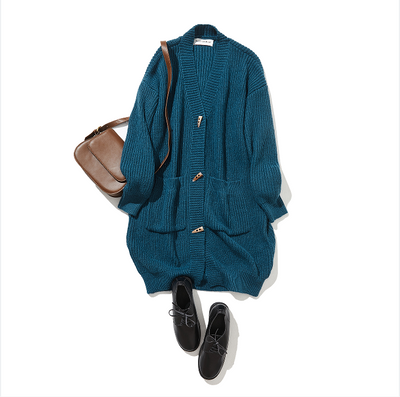 ★40% 折扣★ 展現成人魅力的羊毛針織長開襟衫。