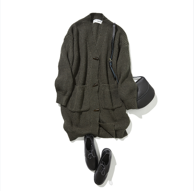 ★40% 折扣★ 展現成人魅力的羊毛針織長開襟衫。