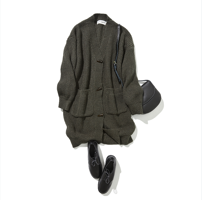 ★40% 折扣★ 展現成人魅力的羊毛針織長開襟衫。