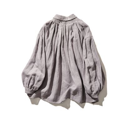 亞麻襯衫 亞麻長袖 220606 可搭配多種服裝