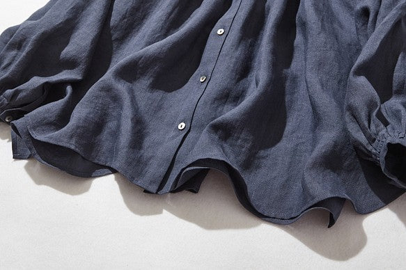 亞麻襯衫 亞麻長袖 220606 可搭配多種服裝