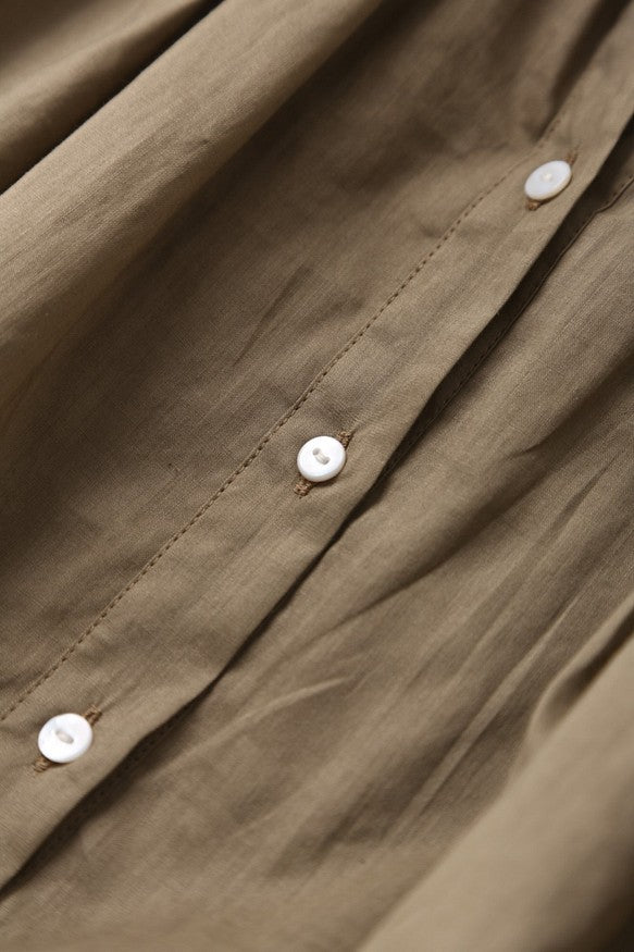 成人時尚質感亞麻襯衫女上衣襯衫短袖亞麻 190712 