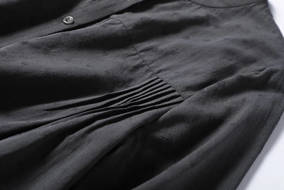 圓點提花棉麻布料襯衫女衫210902，恰到好處的寬鬆，恰到好處的優雅。