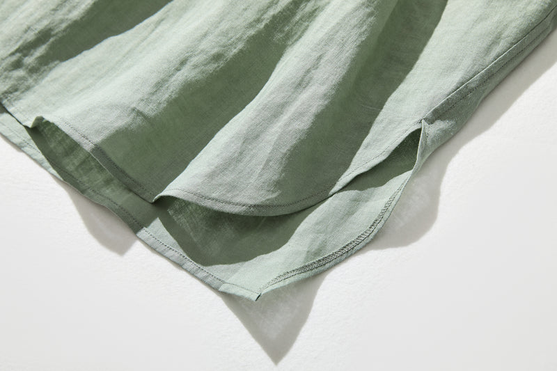 亞麻襯衫 亞麻長袖 220606 可搭配多種服裝