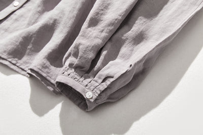 亞麻襯衫 亞麻長袖 220606 可搭配多種服裝