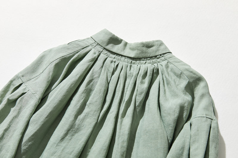 亞麻襯衫 亞麻長袖 220606 可搭配多種服裝