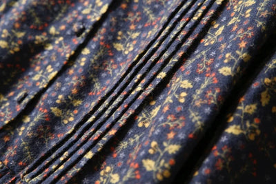 ニュアンスはなつ　大人女子の花柄ワンピース　起毛感ある素材　コットンワンピース201201