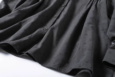 圓點提花棉麻布料襯衫女衫210902，恰到好處的寬鬆，恰到好處的優雅。