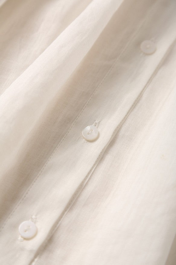 成人時尚質感亞麻襯衫女上衣襯衫短袖亞麻 190712 