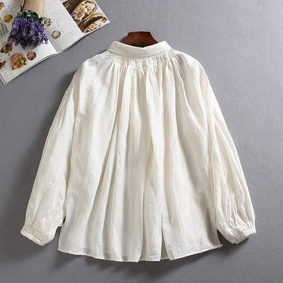 亞麻襯衫 亞麻長袖 220606 可搭配多種服裝