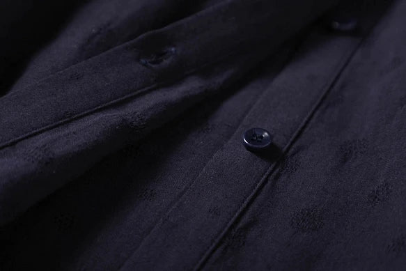 圓點提花棉麻布料襯衫女衫210902，恰到好處的寬鬆，恰到好處的優雅。