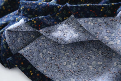 ニュアンスはなつ　大人女子の花柄ワンピース　起毛感ある素材　コットンワンピース201201