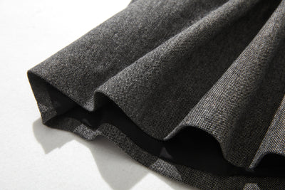 非常流行的復古圖案厚厚秋冬連身裙寬鬆襯裡221002-3