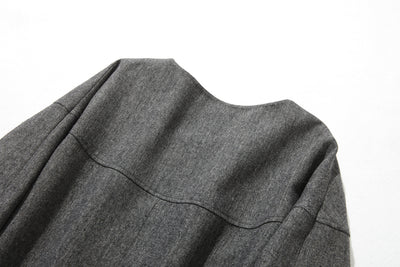 非常流行的復古圖案厚厚秋冬連身裙寬鬆襯裡221002-3