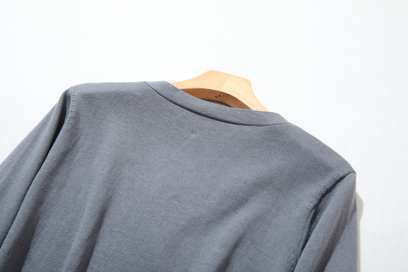 這是我們引以為傲且全年使用的產品！ 100%純棉長袖V領開襟針織系列10色220902