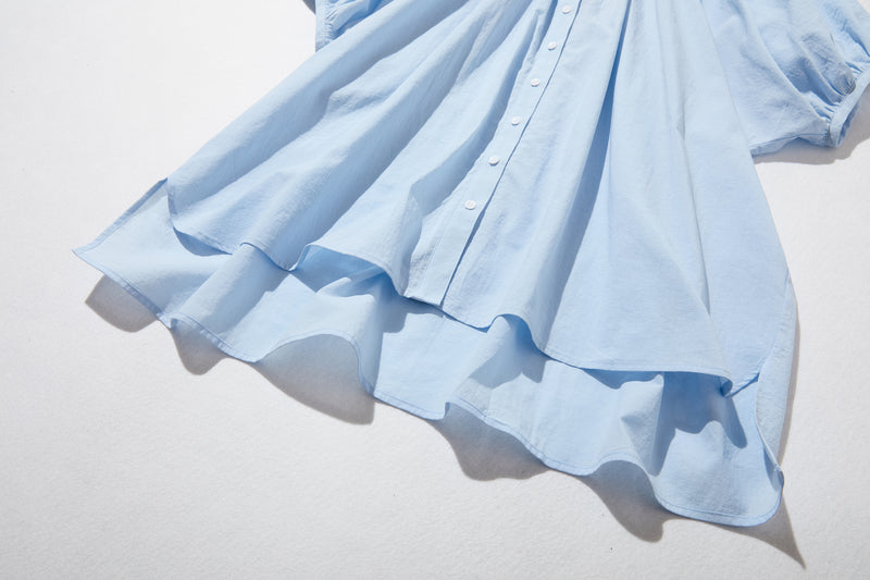 限時 10% 折扣★均衡時尚的外觀讓您與眾不同有機棉短袖襯衫 220706