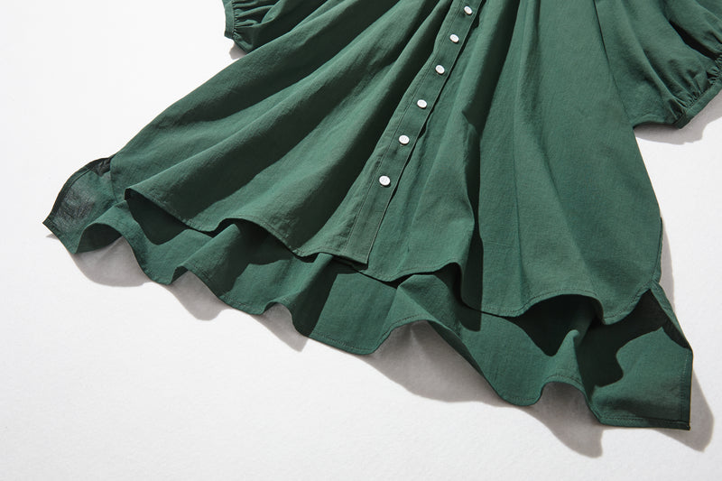 限時 10% 折扣★均衡時尚的外觀讓您與眾不同有機棉短袖襯衫 220706