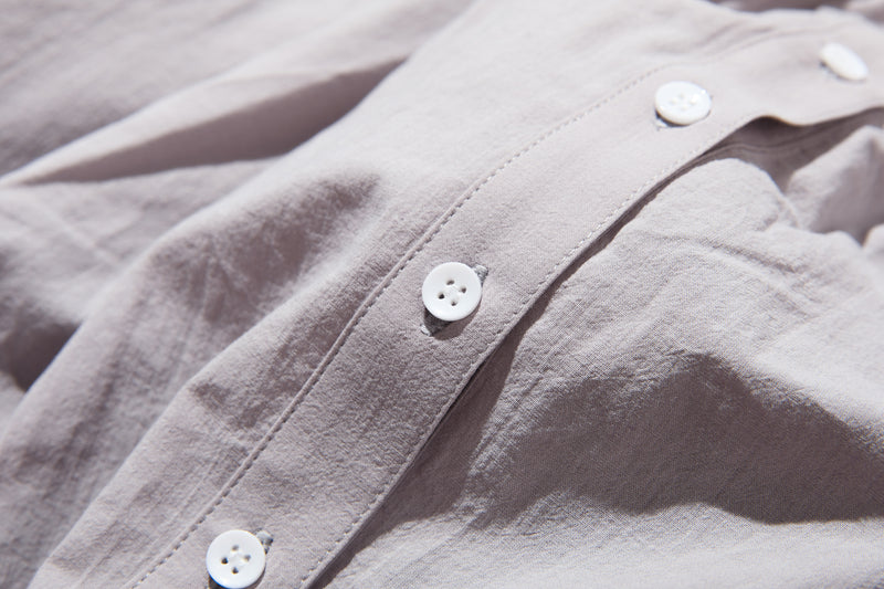 限時 10% 折扣★均衡時尚的外觀讓您與眾不同有機棉短袖襯衫 220706