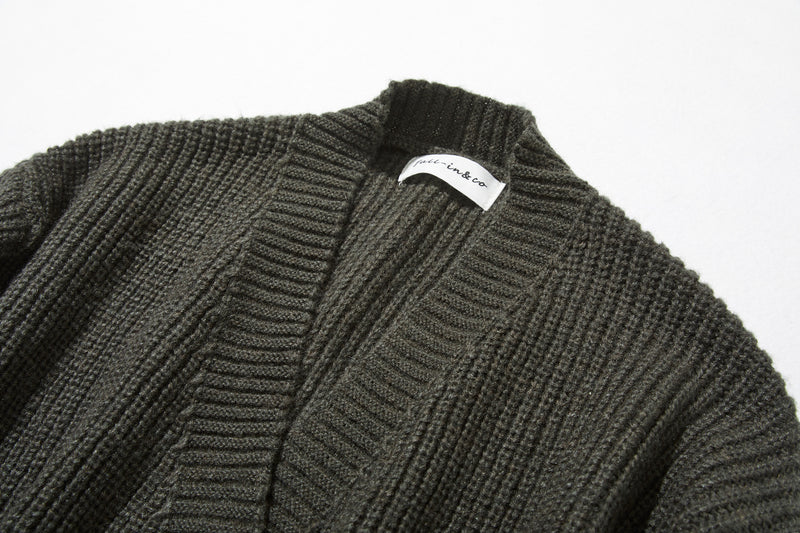 ★40% 折扣★ 展現成人魅力的羊毛針織長開襟衫。