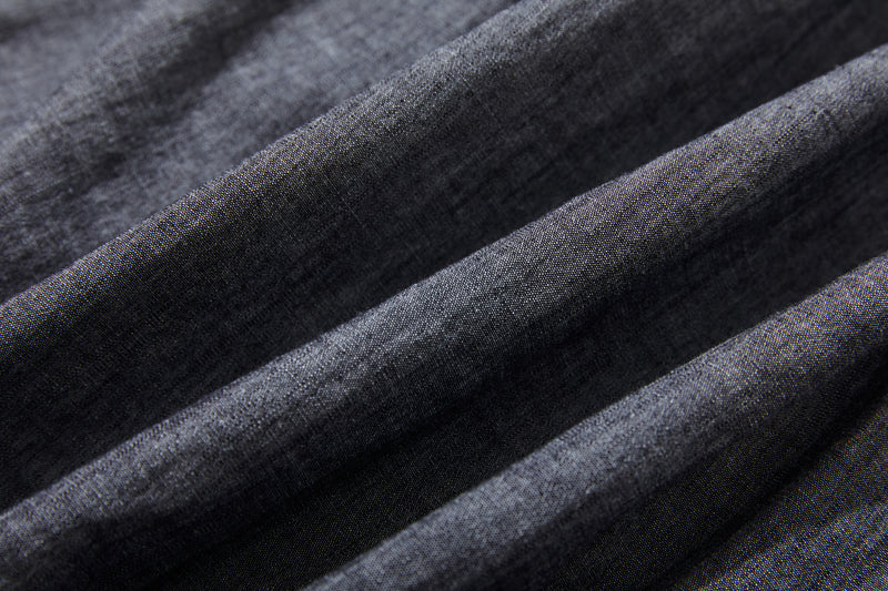 Moderately elegant denim skirt, tucked skirt, long skirt 221201-1