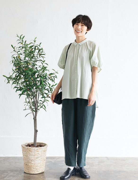 限時 10% 折扣★均衡時尚的外觀讓您與眾不同有機棉短袖襯衫 220706