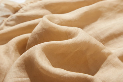 さらりと着心地良い　夏の定番シャツブラウス フリル袖 麻100％　220513