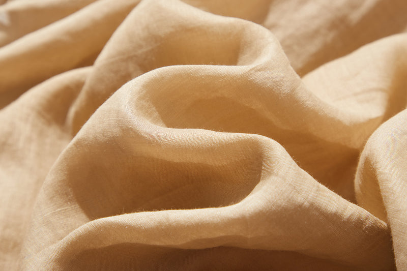 さらりと着心地良い　夏の定番シャツブラウス フリル袖 麻100％　220513