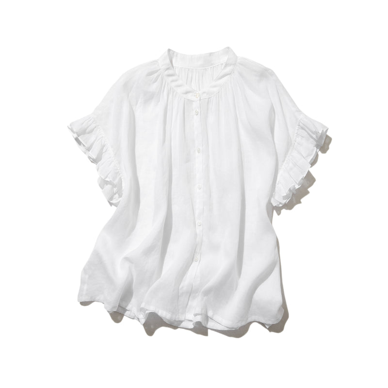 ★お得な2点セット★ゆるっとラフにリネンブラウス＋ロングスカート　220513 220512