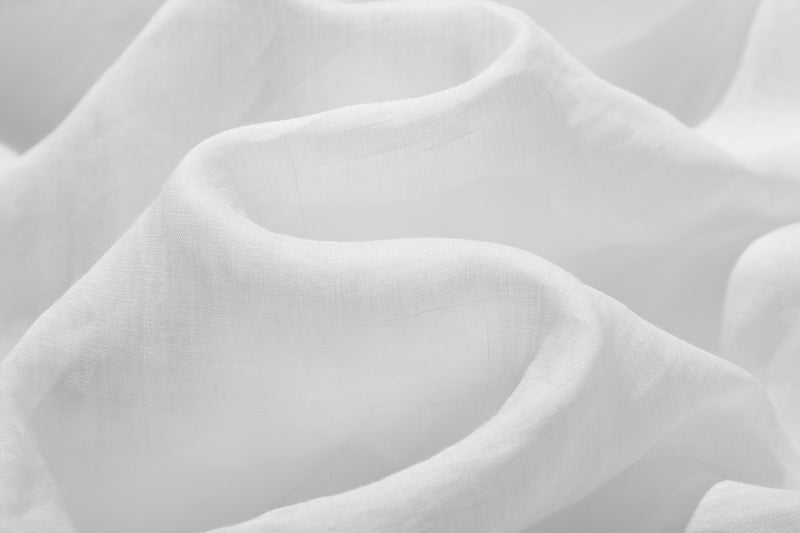 さらりと着心地良い　夏の定番シャツブラウス フリル袖 麻100％　220513