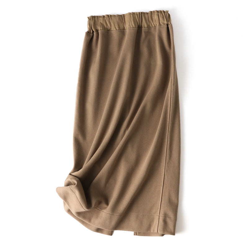Easy to wear and looks neat. Sweat skirt/long skirt 210905 