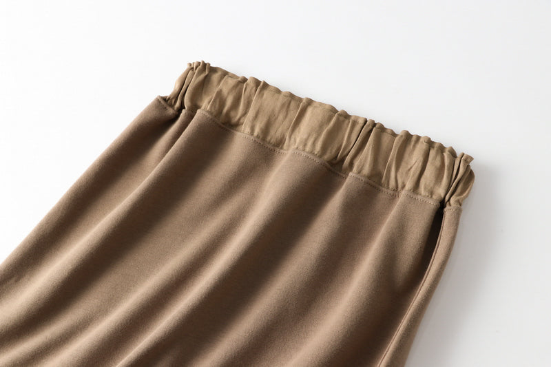 Easy to wear and looks neat. Sweat skirt/long skirt 210905 
