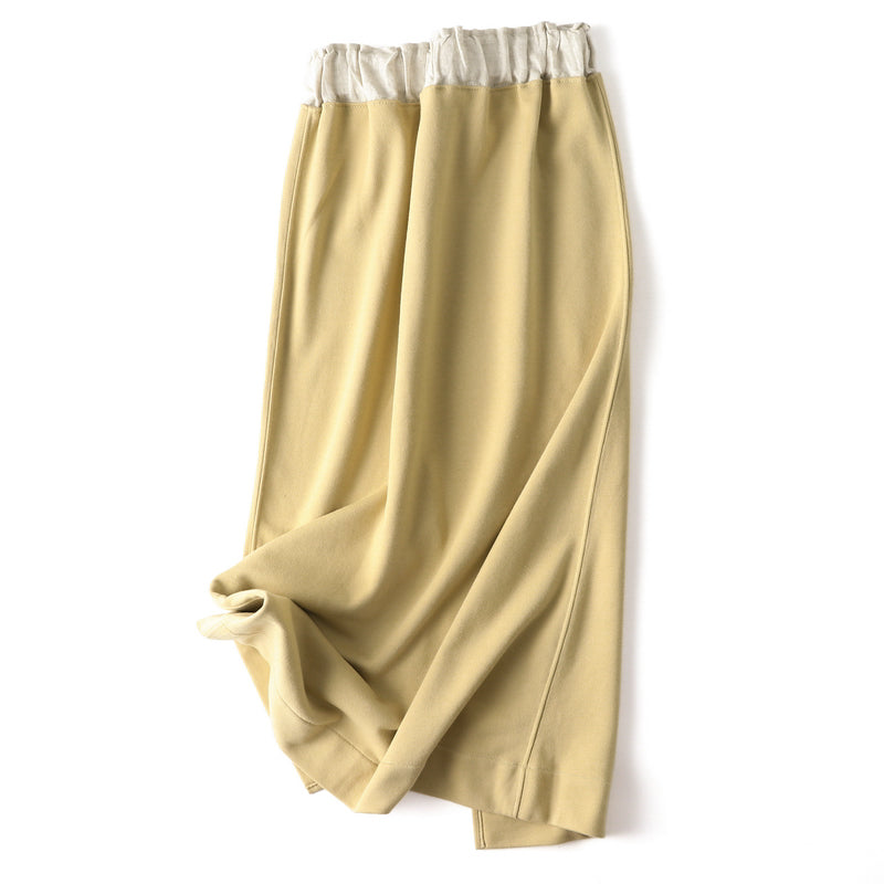 Easy to wear and looks neat. Sweat skirt/long skirt 210905 
