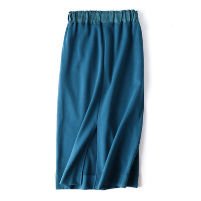 Easy to wear and looks neat. Sweat skirt/long skirt 210905 