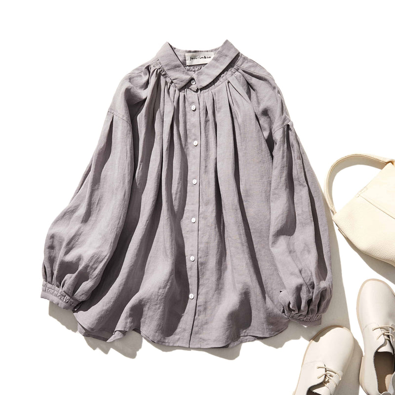 亞麻襯衫 亞麻長袖 220606 可搭配多種服裝