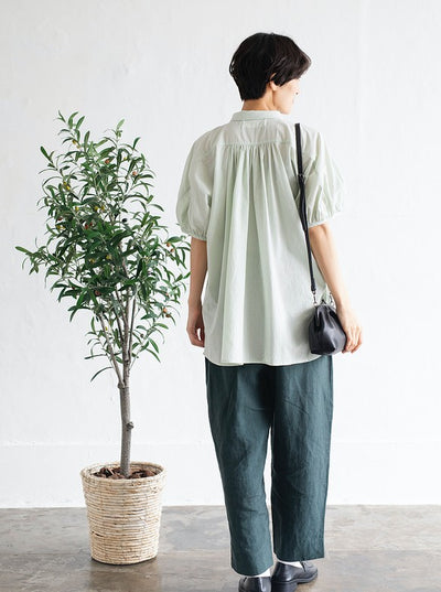 限時 10% 折扣★均衡時尚的外觀讓您與眾不同有機棉短袖襯衫 220706
