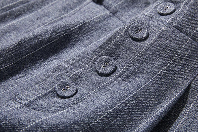 ★春季福袋★ 2件套：亞麻上衣（白色）+條紋高腰褲（3種顏色可選）210804-4 220308