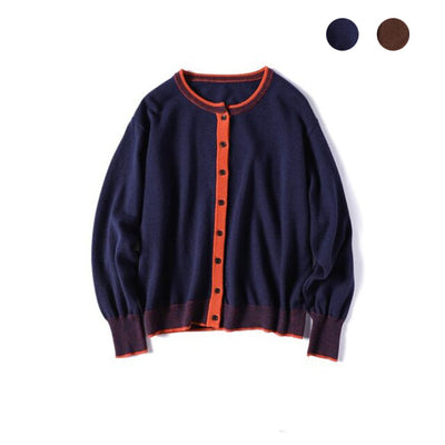 100%羊毛開襟衫，穿上去就營造出明亮的氛圍。